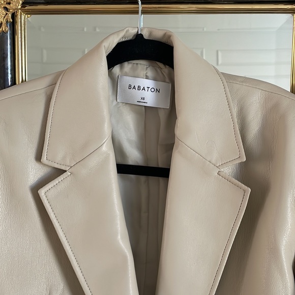 Aritzia Vegan Leather Blazer - Picture 2 of 3